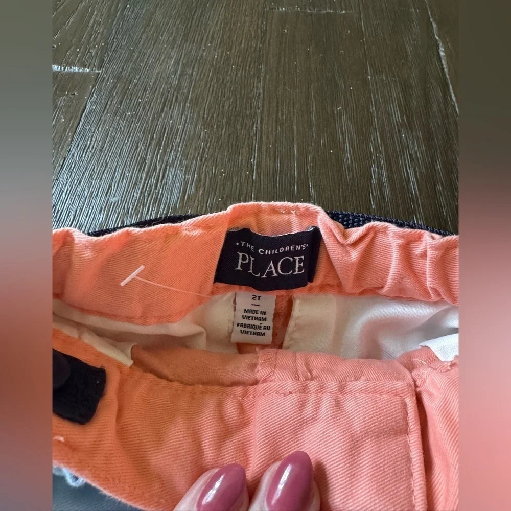 NWOT 2 Pairs of The Children's Place Toddler Twill Belted Chino Short in 2T